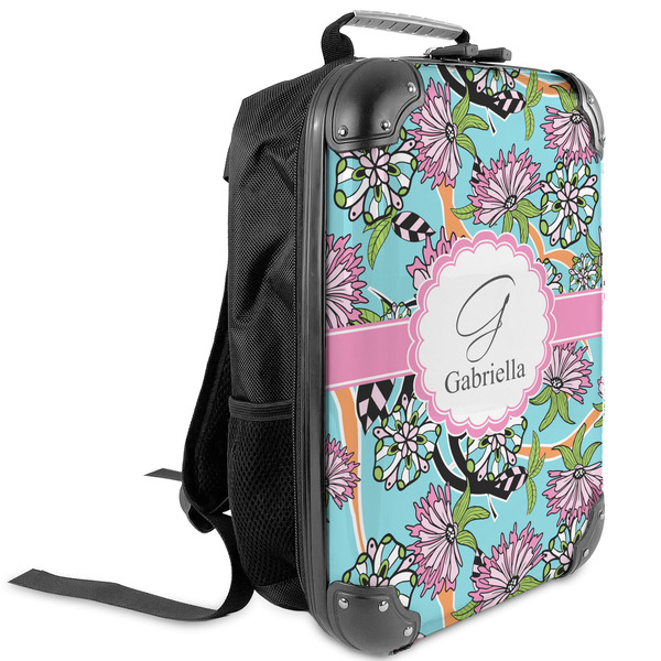 Custom Summer Flowers Kids Hard Shell Backpack (Personalized)