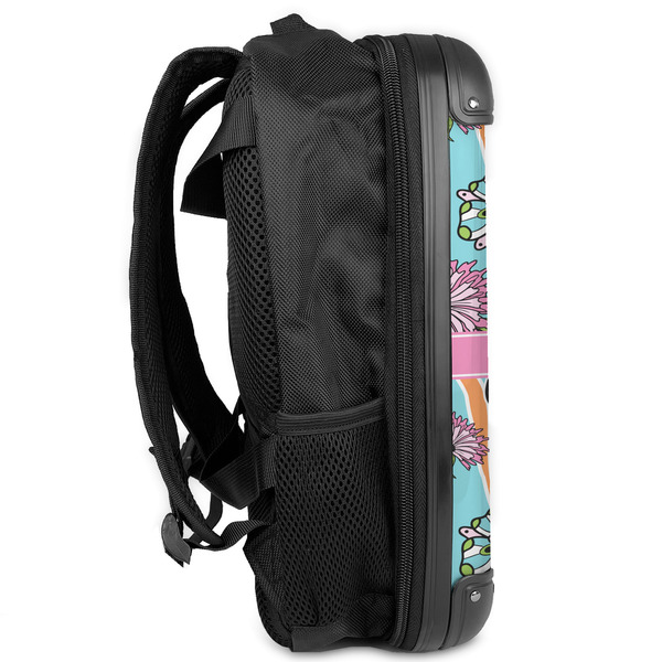 Summer Flowers 13" Hard Shell Backpacks - Side View