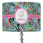 Summer Flowers 16" Drum Lamp Shade - Fabric (Personalized)