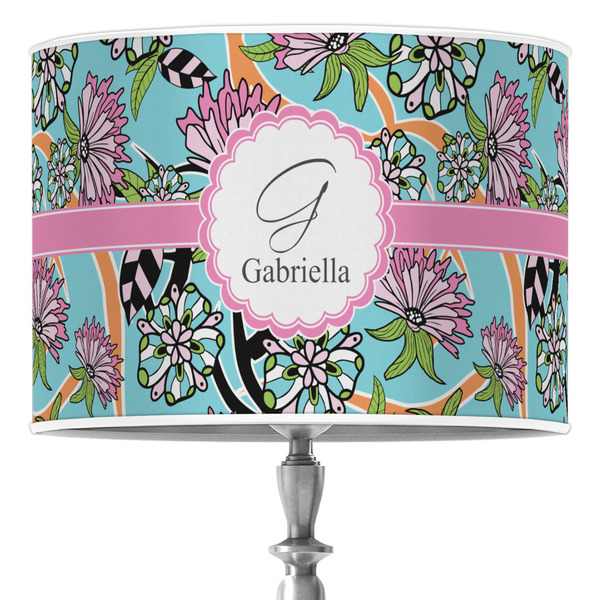 Custom Summer Flowers Drum Lamp Shade (Personalized)