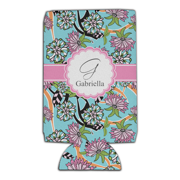 Summer Flowers 16oz Can Sleeve - Set of 4 - FRONT