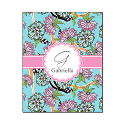 Summer Flowers Wood Print - 16x20 (Personalized)