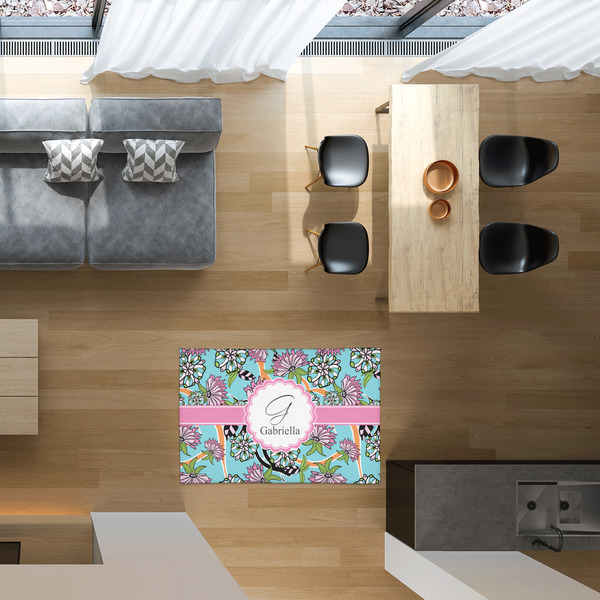 Summer Flowers 2'x3' Indoor Area Rugs - IN CONTEXT