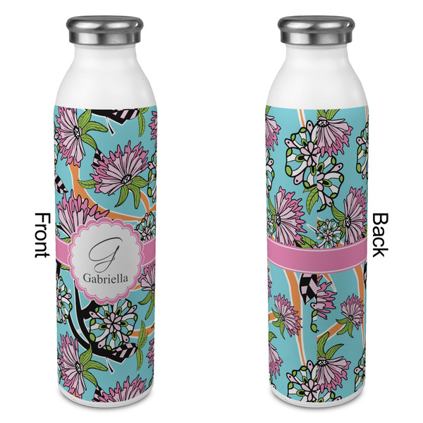 Summer Flowers 20oz Water Bottles - Full Print - Approval