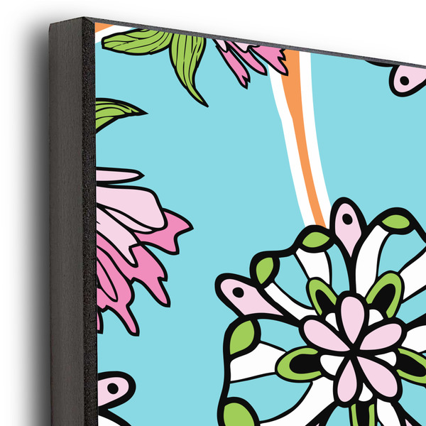 Summer Flowers 20x24 Wood Print - Closeup