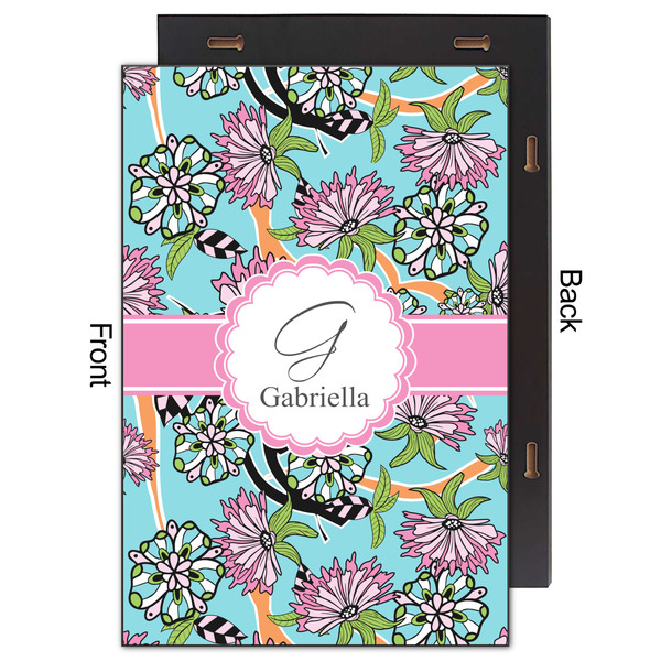 Summer Flowers 20x30 Wood Print - Front & Back View