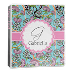 Summer Flowers 3-Ring Binder - 1 inch (Personalized)