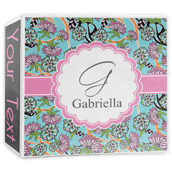 Summer Flowers 3-Ring Binder - 3 inch (Personalized)