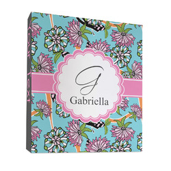 Summer Flowers 3 Ring Binder - Full Wrap - 1" (Personalized)
