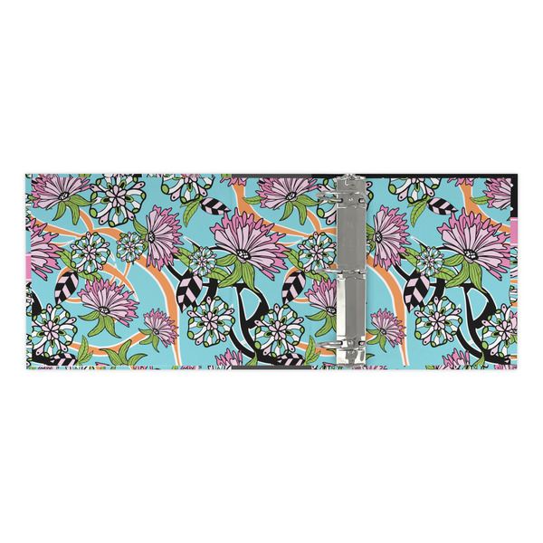 Summer Flowers 3 Ring Binders - Full Wrap - 3" - OPEN INSIDE
