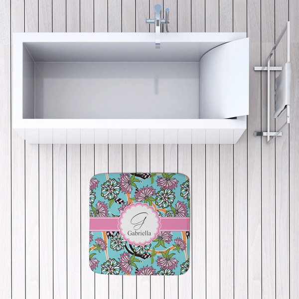 Summer Flowers 48x48 Foam Memory Mat - LIFESTYLE