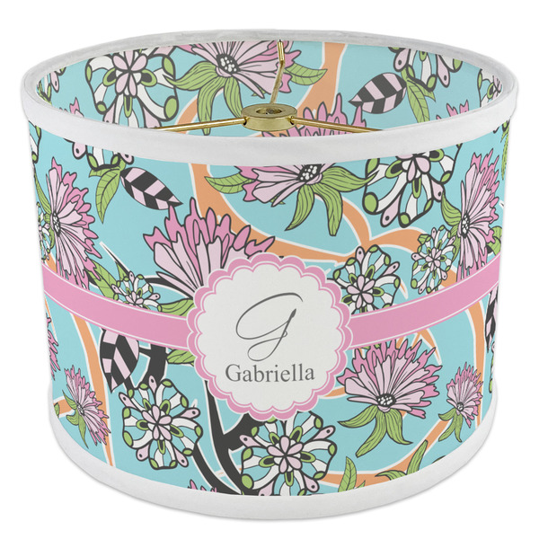 Summer Flowers 8" Drum Lampshade - ANGLE Poly-Film