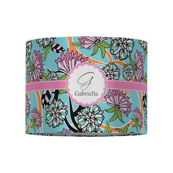 Summer Flowers 8" Drum Lampshade - FRONT (Fabric)