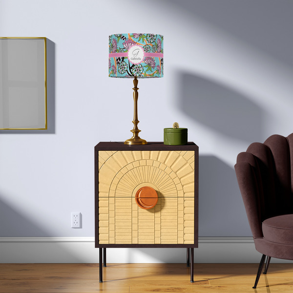 Summer Flowers 8" Drum Lampshade - LIFESTYLE