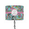Summer Flowers 8" Drum Lampshade - ON STAND (Fabric)