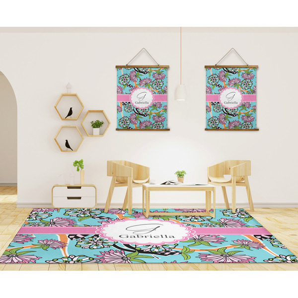 Summer Flowers 8'x10' Indoor Area Rugs - IN CONTEXT
