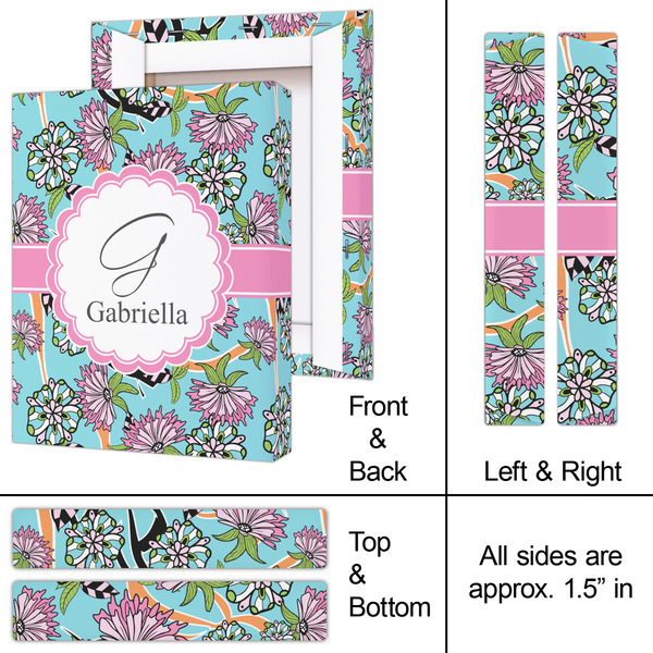 Summer Flowers 8x10 - Canvas Print - Approval