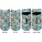Summer Flowers Adult Ankle Socks - Double Pair - Front and Back - Apvl