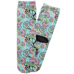 Summer Flowers Adult Crew Socks (Personalized)