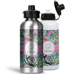 Summer Flowers Water Bottles - 20 oz - Aluminum (Personalized)