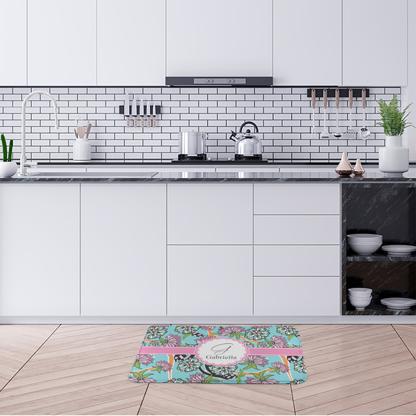 Summer Flowers Anti-Fatigue Kitchen Mats - LIFESTYLE
