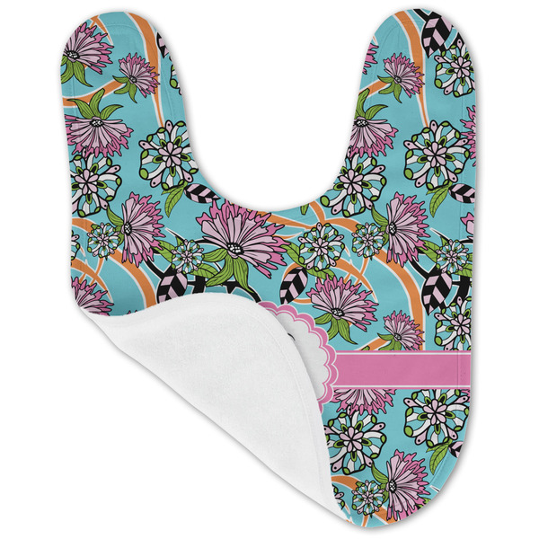 Summer Flowers Baby Bib - AFT folded