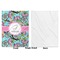 Summer Flowers Baby Blanket (Single Side - Printed Front, White Back)