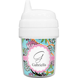 Summer Flowers Baby Sippy Cup (Personalized)