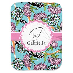 Summer Flowers Baby Swaddling Blanket (Personalized)