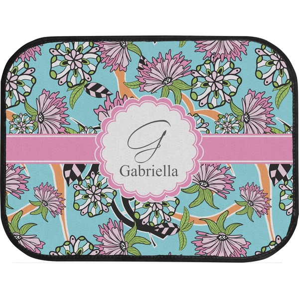 Summer Flowers Custom Car Floor Mats (Back Seat)
