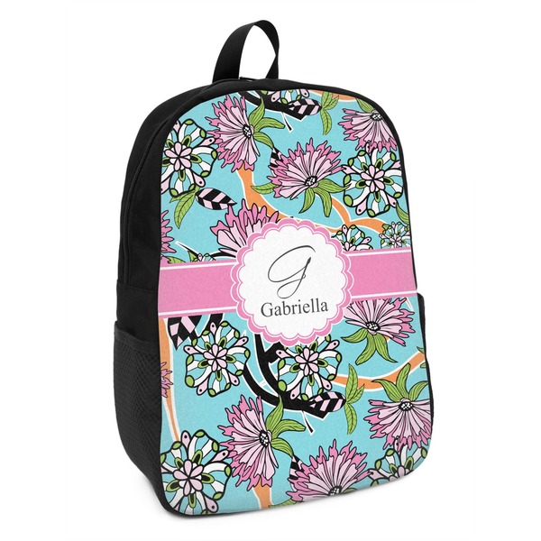 Custom Summer Flowers Kids Backpack (Personalized)