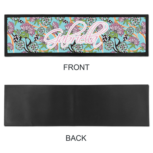 Summer Flowers Bar Mat - Large - APPROVAL