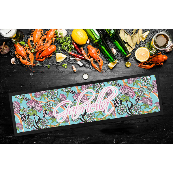 Summer Flowers Bar Mat - Large - LIFESTYLE