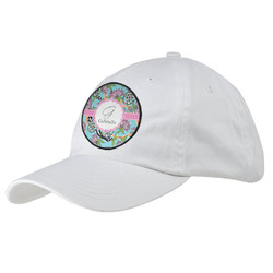 Summer Flowers Baseball Cap - White (Personalized)