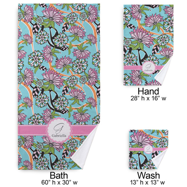 Summer Flowers Bath Towel Sets - 3-piece - Approval