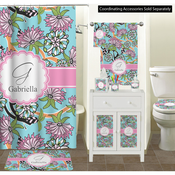 Summer Flowers Bathroom Scene