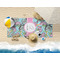 Summer Flowers Beach Towel Lifestyle