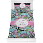 Summer Flowers Comforter Set - Twin XL (Personalized)