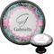Summer Flowers Black Custom Cabinet Knob (Front and Side)