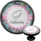 Summer Flowers Cabinet Knob (Black) (Personalized)