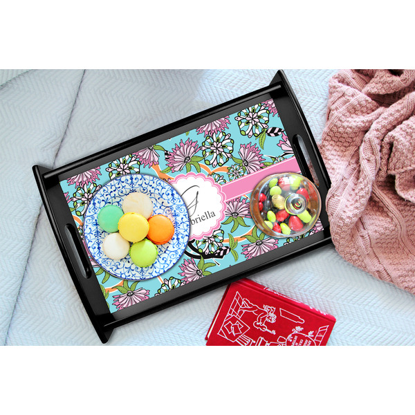 Summer Flowers Black Tray - Lifestyle (UPDATED)