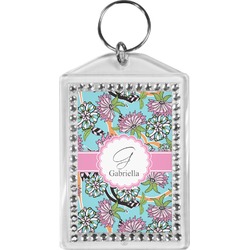 Summer Flowers Bling Keychain (Personalized)