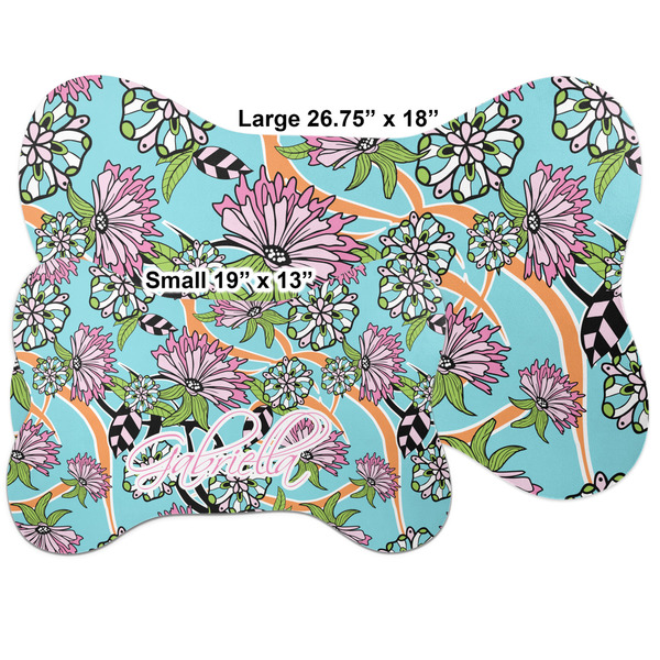 Summer Flowers Bone Shaped Mat Comparison