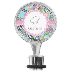 Summer Flowers Wine Bottle Stopper (Personalized)