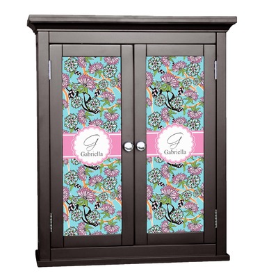 Summer Flowers Cabinet Decal - Large (Personalized)
