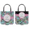 Summer Flowers Canvas Tote - Front and Back