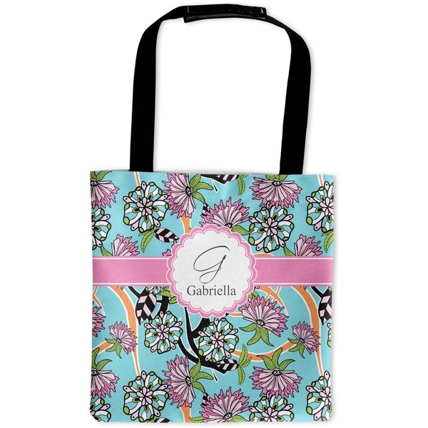 Custom Summer Flowers Auto Back Seat Organizer Bag (Personalized)