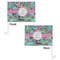 Summer Flowers Car Flag - 11" x 8" - Front & Back View