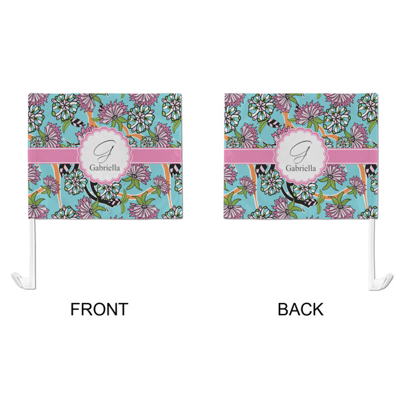 Summer Flowers Car Flag - Large - APPROVAL