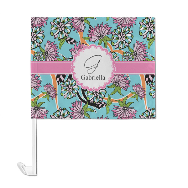 Summer Flowers Car Flag - Large - FRONT